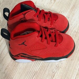Jordan Toddler Red and Black High-Top Sneakers